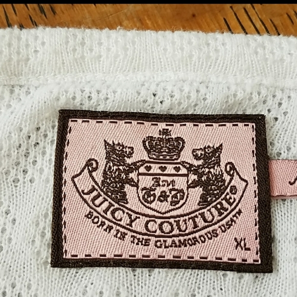 JUICY COUTURE Long Sleeve White Top, Size … - Picture 5 of 7